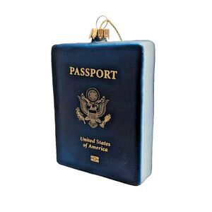 Passport Glass Ornament by Robert Stanley